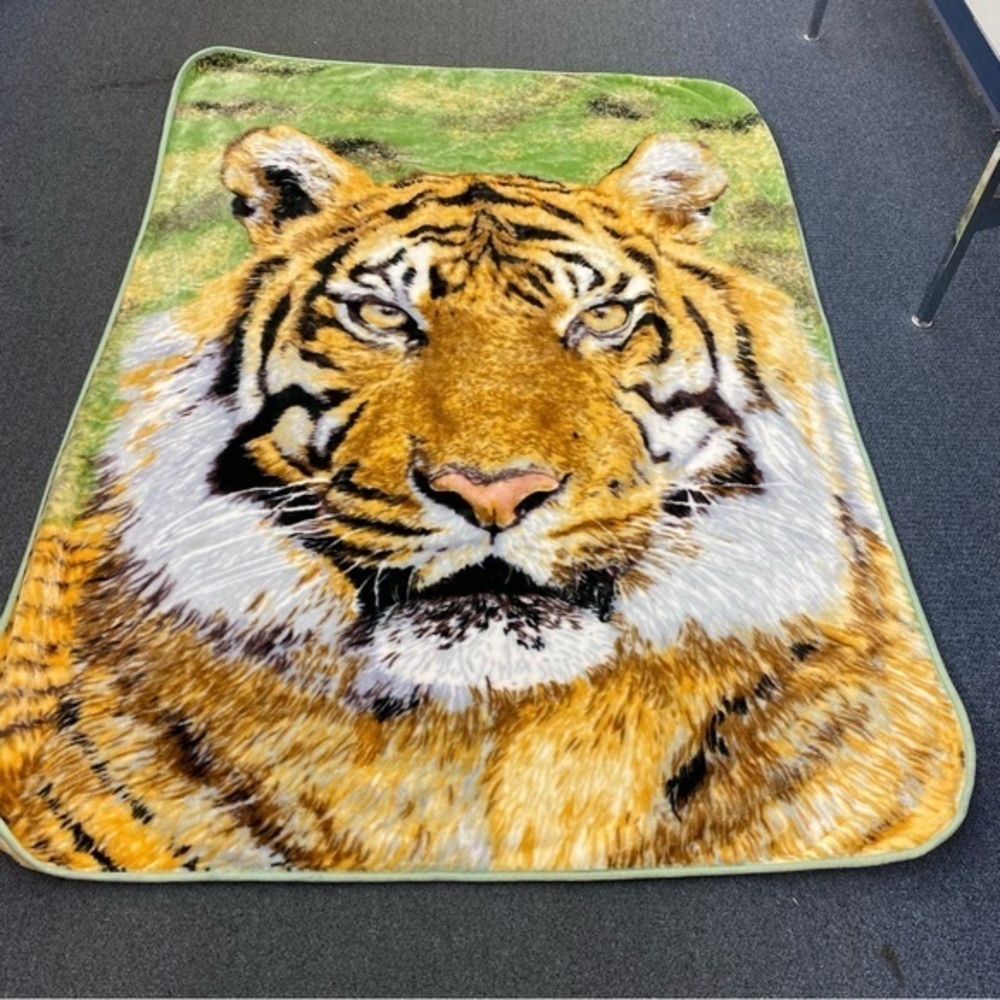 Shavel Home Products Tiger Blanket Size 60X80 Cozy‎ Warmth Gift